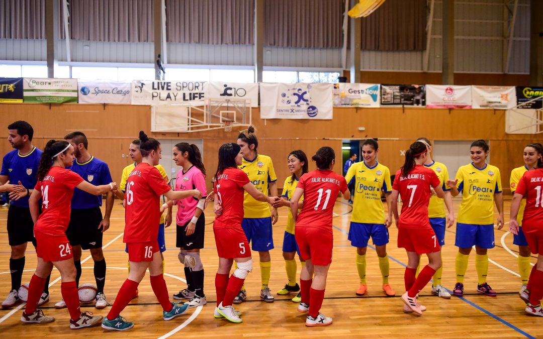 Segona Divisió Femenina (Grup 2). Previa Jornada 26. FS XALOC ALACANT – FS CASTELLDEFELS ASSESSORIA PEAR (sábado 13 de abril; 17:15h; Pabellón Mpal ‘Pitiu’ Rochel, Alicante)